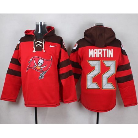 Buccaneers #22 Doug Martin Red Player Pullover NFL Hoodie