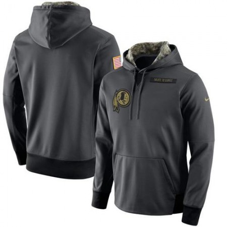 Men's Washington Redskins Anthracite Salute to Service Player Performance Hoodie
