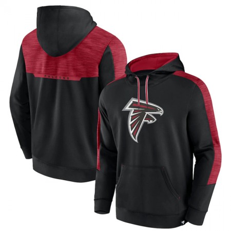 Men's Atlanta Falcons Black Defender Evo Pullover Hoodie