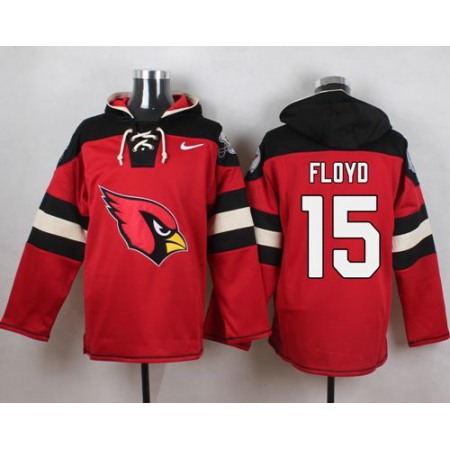 Cardinals #15 Michael Floyd Red Player Pullover NFL Hoodie