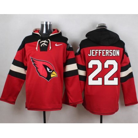 Cardinals #22 Tony Jefferson Red Player Pullover NFL Hoodie