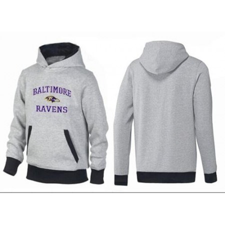 Baltimore Ravens Heart & Soul Pullover Hoodie Grey & Black