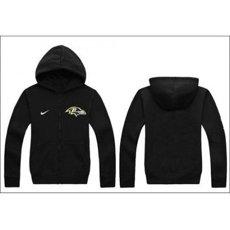 Nike Baltimore Ravens Authentic Logo Hoodie Black