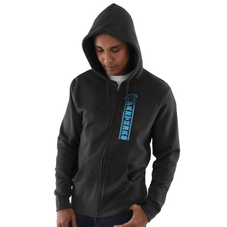 Men's Carolina Panthers Black Hook and Ladder Full-Zip Hoodie