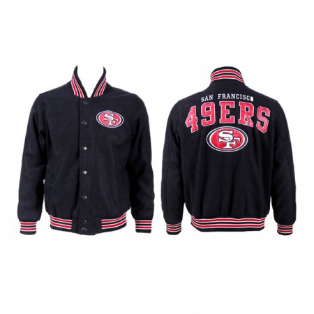 Men's San Francisco 49ers Black Stitched Jacket