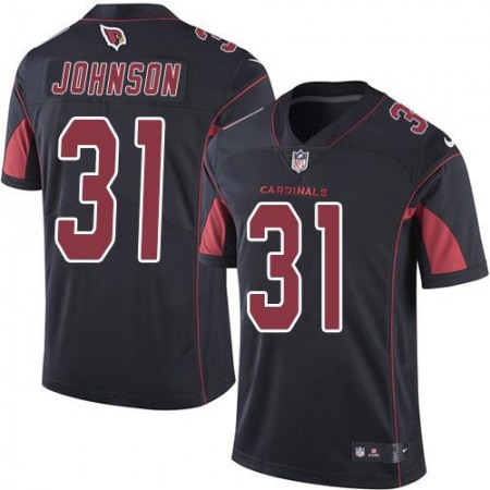 Cardinals #31 David Johnson Black Men's Stitched NFL Limited Rush Jersey