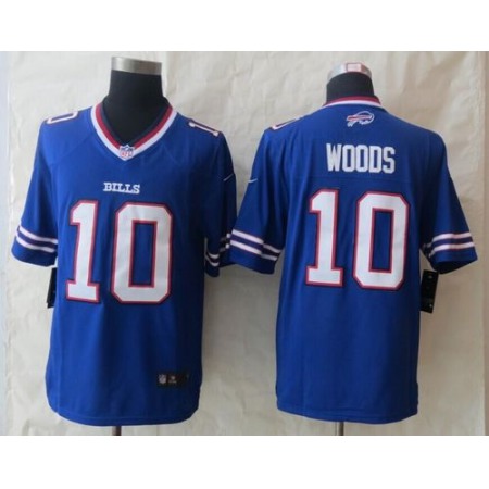Bills #10 Robert Woods Royal Blue Team Color Men's Stitched NFL New Limited Jersey