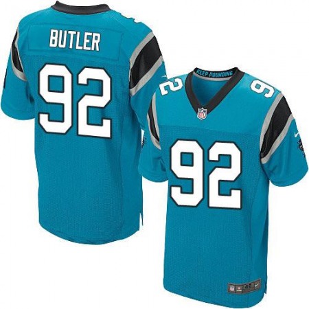 Panthers #92 Vernon Butler Blue Alternate Men's Stitched NFL Elite Jersey