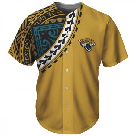 Men's Jacksonville Jaguars Yellow Baseball Jersey