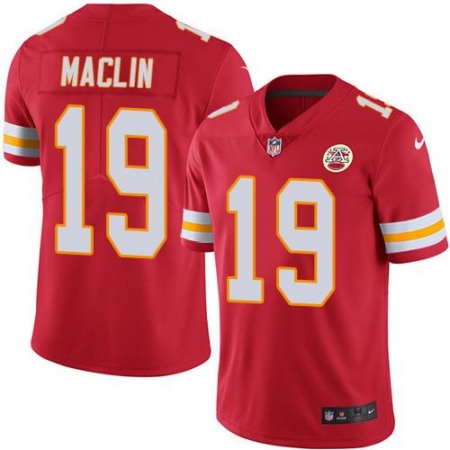Chiefs #19 Jeremy Maclin Red Men's Stitched NFL Limited Rush Jersey