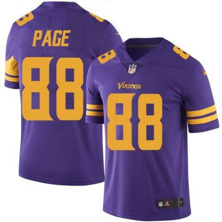 Vikings #88 Alan Page Purple Men's Stitched NFL Limited Rush Jersey