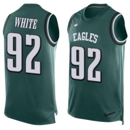 Eagles #92 Reggie White Midnight Green Team Color Men's Stitched NFL Limited Tank Top Jersey