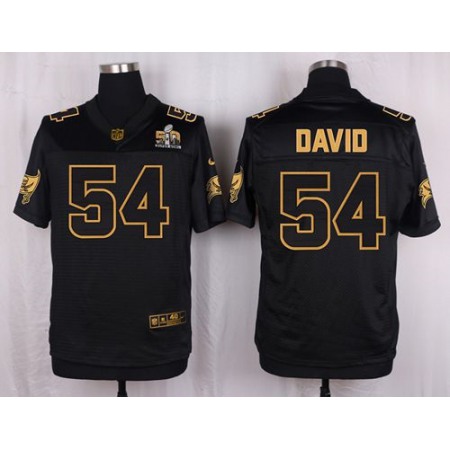 Buccaneers #54 Lavonte David Black Men's Stitched NFL Elite Pro Line Gold Collection Jersey