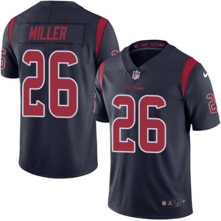 Texans #26 Lamar Miller Navy Blue Youth Stitched NFL Limited Rush Jersey