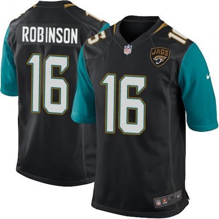 Jaguars #16 Denard Robinson Black Alternate Youth Stitched NFL Elite Jersey