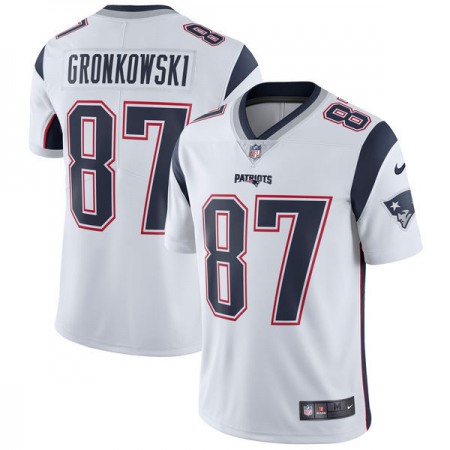 Youth New England Patriots #87 Rob Gronkowski White Vapor Untouchable Limited Stitched NFL Jersey