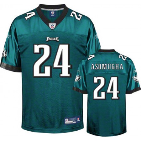 Eagles #24 Nnamdi Asomugha Green Stitched Youth NFL Jersey