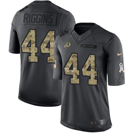 Redskins #44 John Riggins Black Youth Stitched NFL Limited 2016 Salute to Service Jersey