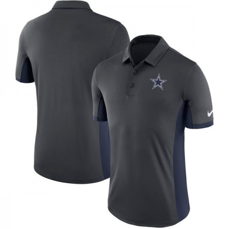 Men's Dallas Cowboys Charcoal Navy Evergreen Polo