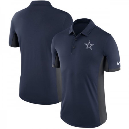 Men's Dallas Cowboys Navy Charcoal Evergreen Polo