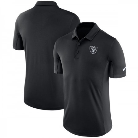 Men's Oakland Raiders Black Evergreen Polo