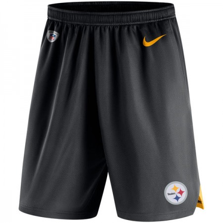 Men's Pittsburgh Steelers Black Knit Performance Shorts