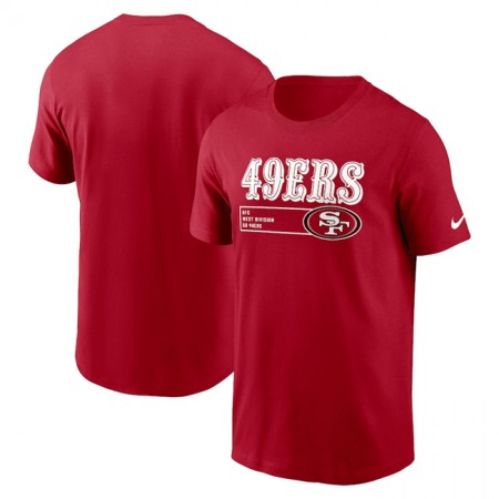 Men's San Francisco 49ers Scarlet Division Essential T-Shirt