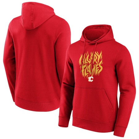 Men's Calgary Flames Red Hometown Graphic Hoodie