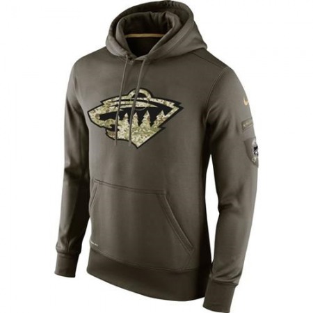 Men's Minnesota Wild Salute To Service NHL Hoodie