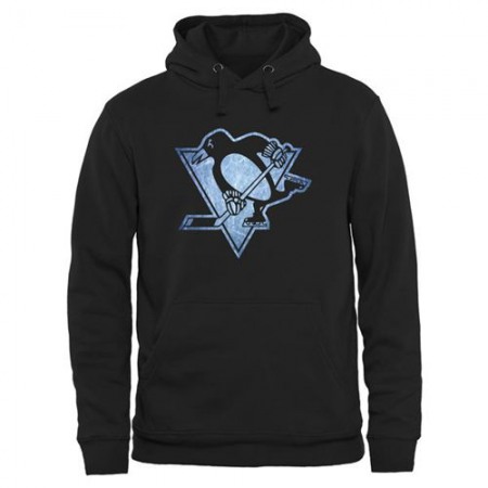 Pittsburgh Penguins Rinkside Pond Hockey Pullover Hoodie Black