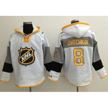 Capitals #8 Alex Ovechkin White 2016 All Star NHL Hoodie