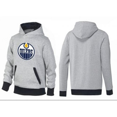 Edmonton Oilers Pullover Hoodie Grey & Black