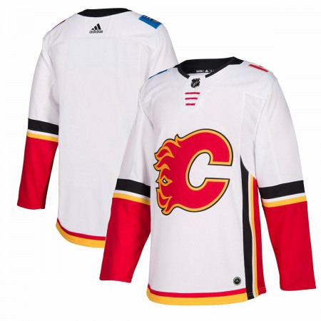 Men's Calgary Flames White Stitched NHL Jersey