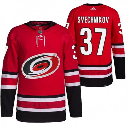 Men's Carolina Hurricanes #37 Andrei Svechnikov Red Stitched Jersey