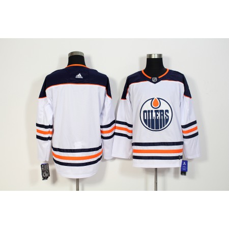 Men's Edmonton Oilers White Stitched NHL Jersey