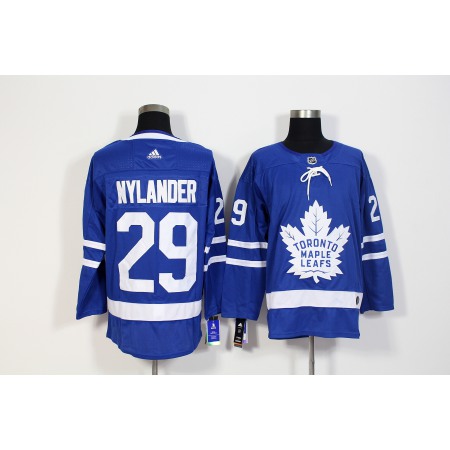 Men's Toronto Maple Leafs #29 William Nylander Blue Stitched NHL Jersey