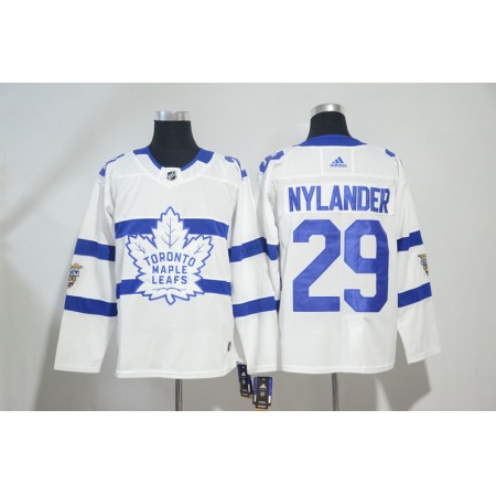 Men's Toronto Maple Leafs #29 William Nylander White 2018 NHL Stadium Series Stitched Jersey