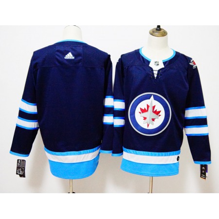 Men's Winnipeg Jets Navy Stitched NHL Jersey