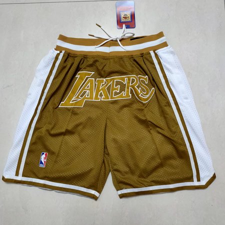 Los Angeles Lakers Yellow Shorts